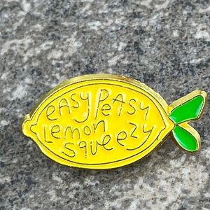 Easy Peasy Lemon Squeezy brooch lapel pin‎ backpack pin hat pin